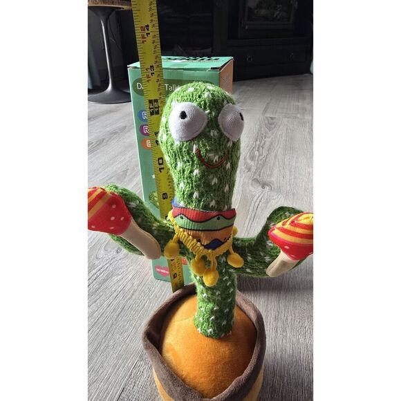 Dancing Cactus Plush Toy Lighted Electronic Recording Shake With Song Funny - Picture 5 of 16